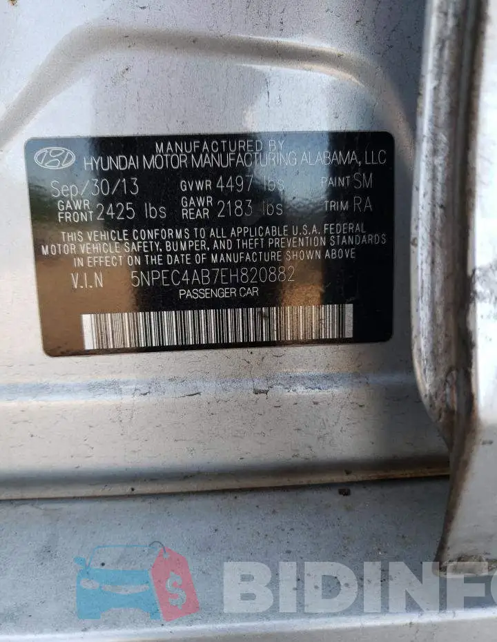 5NPEC4AB7EH820882 Photo# 13