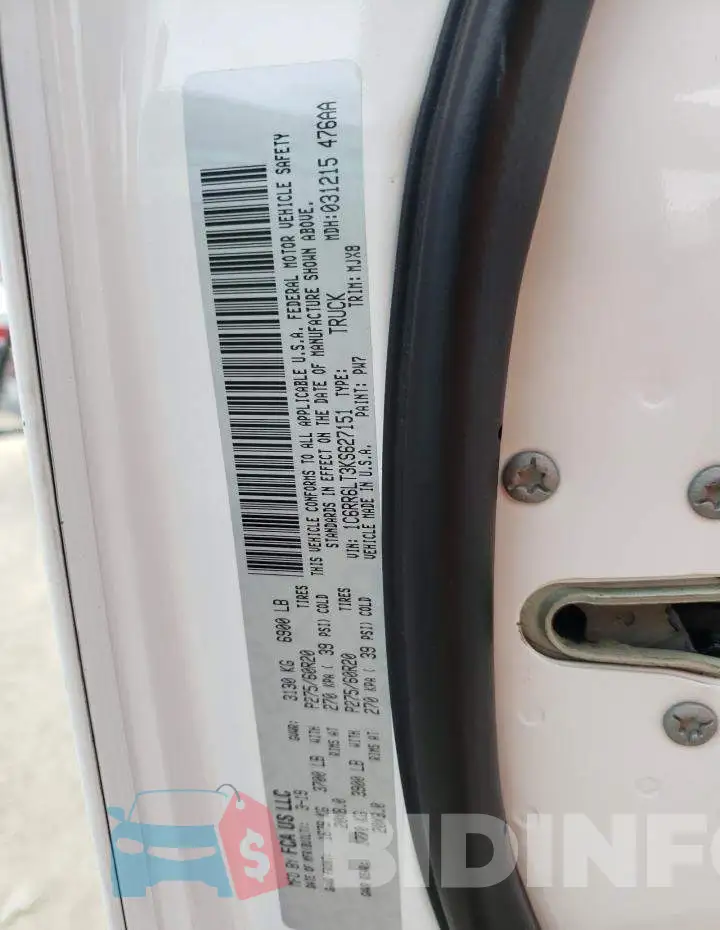1C6RR6LT3KS627151 Photo# 13