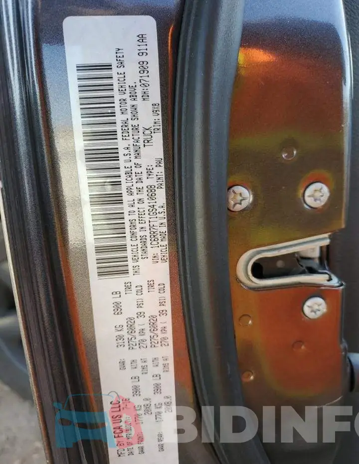 1C6RR7FT1GS410688 Photo# 13