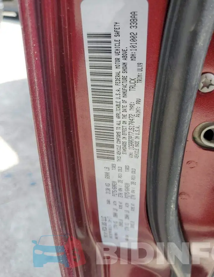1C6RR7PT7JS170472 Photo# 12