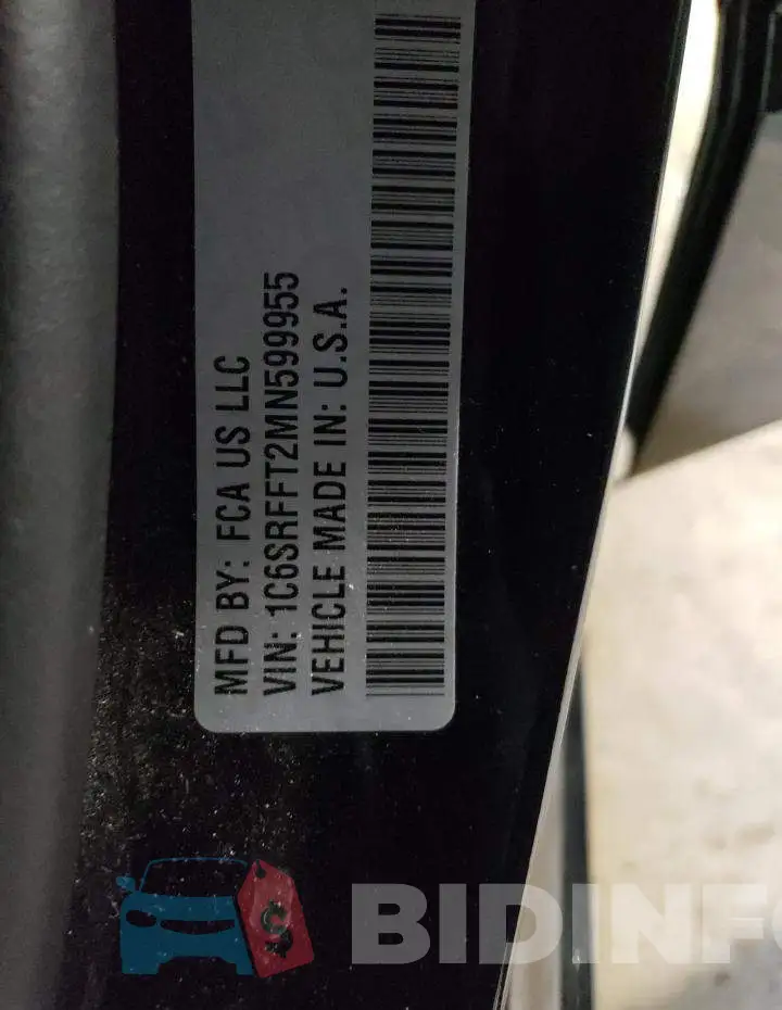 1C6SRFFT2MN599955 Photo# 12