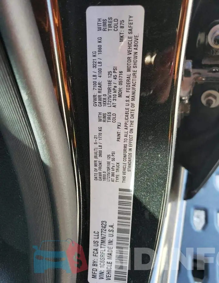 1C6SRFLT7MN772423 Photo# 12