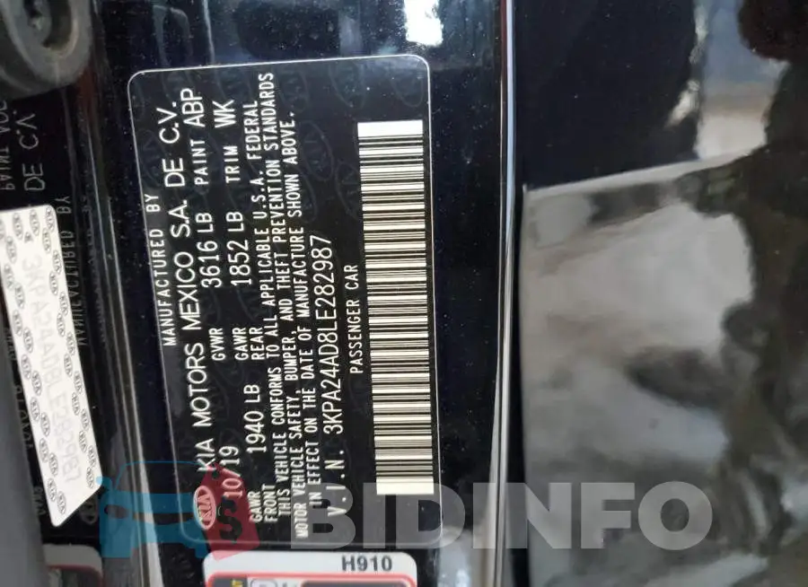 3KPA24AD8LE282987 Photo# 12