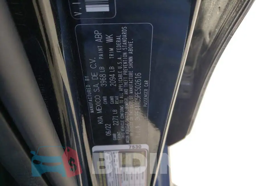 3KPF44AC5PE502616 Photo# 12