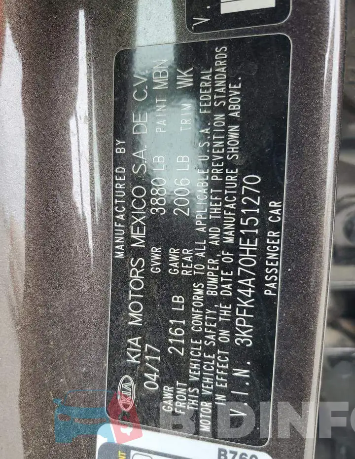 3KPFK4A70HE151270 Photo# 12