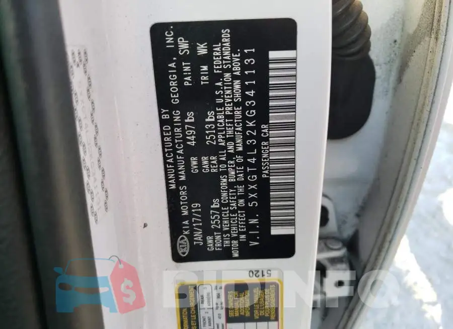 5XXGT4L32KG341131 Photo# 12