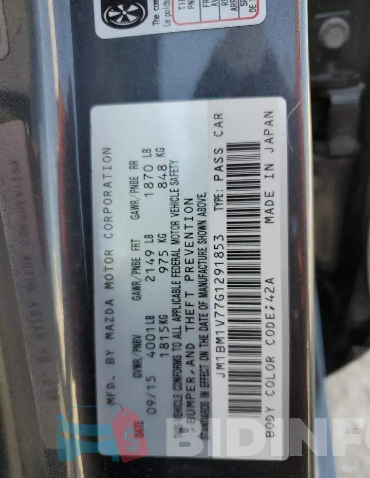 JM1BM1V77G1291853 Photo# 12