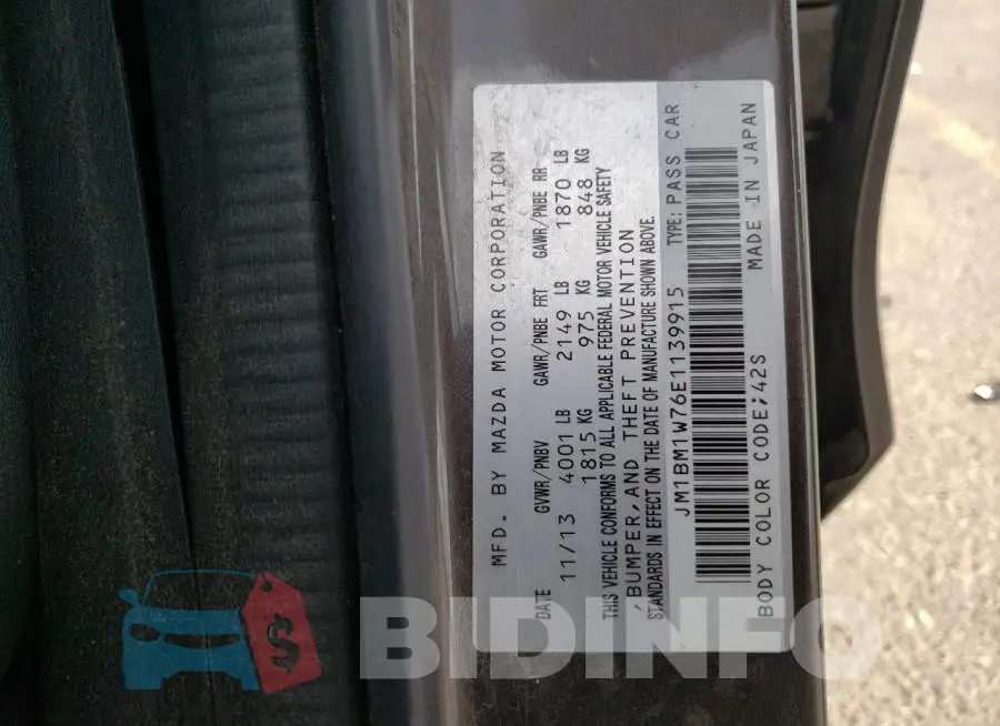JM1BM1W76E1139915 Photo# 12