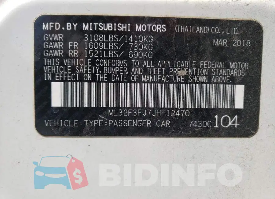 ML32F3FJ7JHF12470 Photo# 13