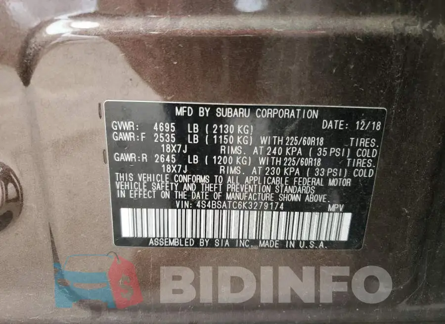 4S4BSATC6K3279174 Photo# 13