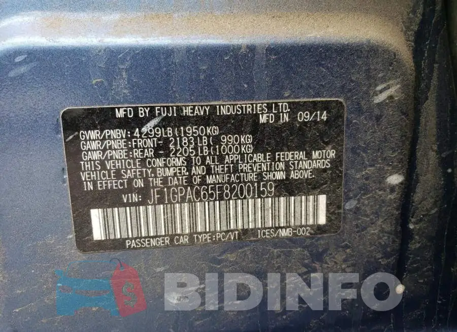 JF1GPAC65F8200159 Photo# 12