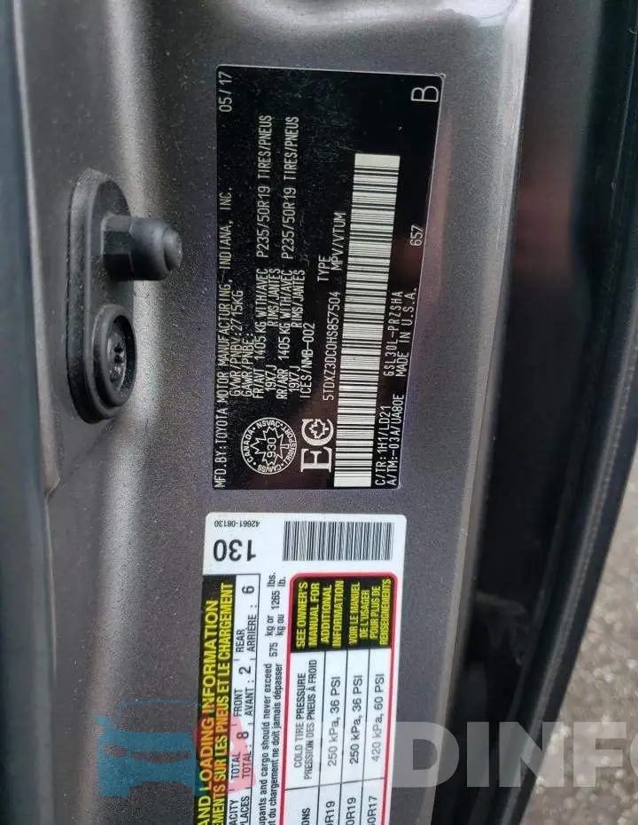 5TDXZ3DC0HS857504 Photo# 13