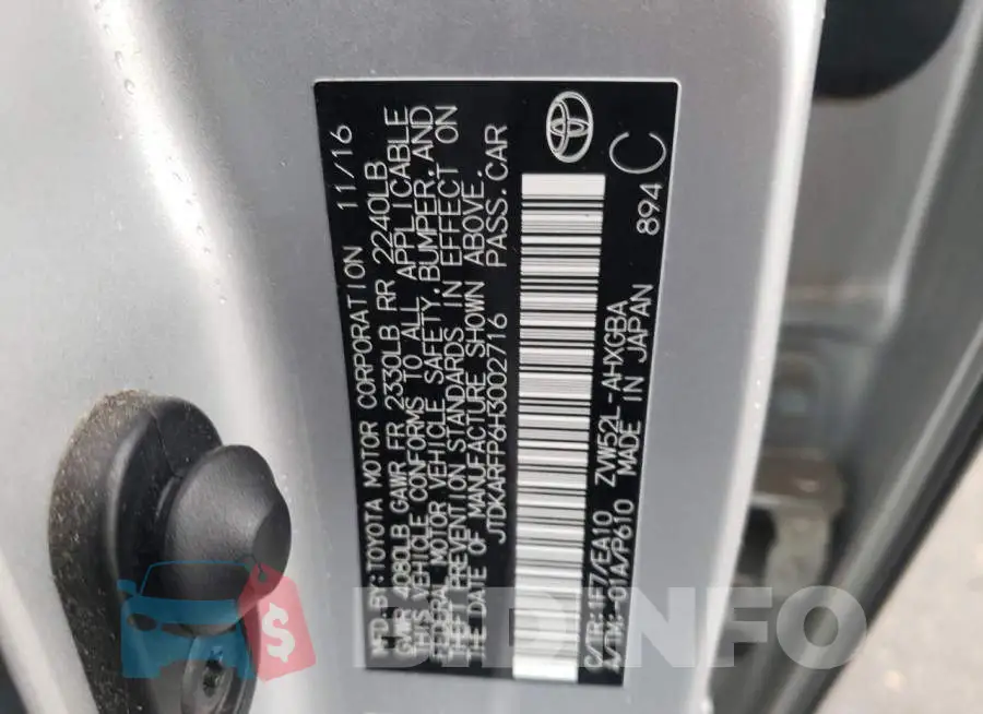 JTDKARFP6H3002716 Photo# 12
