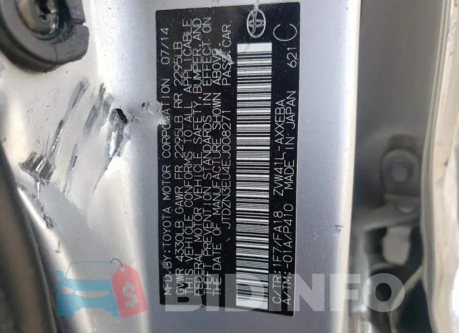 JTDZN3EU4EJ008271 Photo# 13