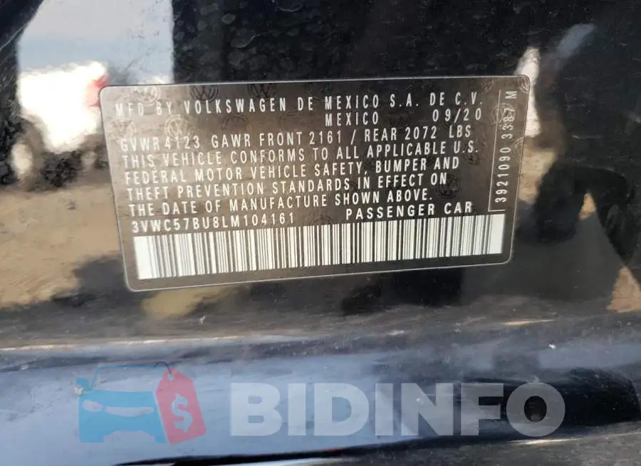3VWC57BU8LM104161 Photo# 12