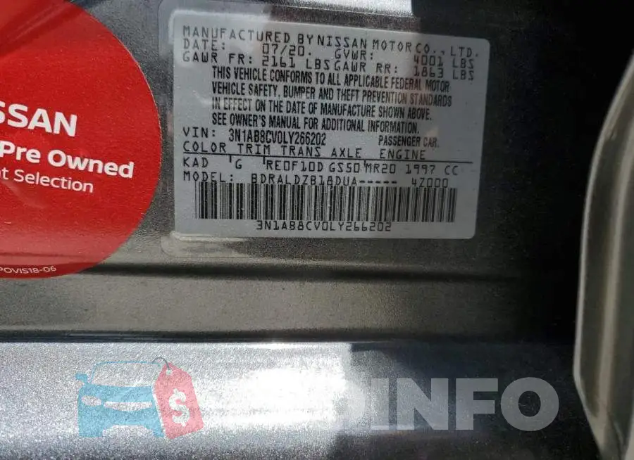 3N1AB8CV0LY266202 Photo# 12