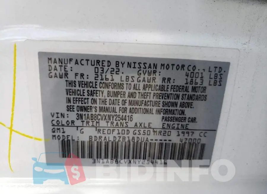 3N1AB8CVXNY254416 Photo# 12