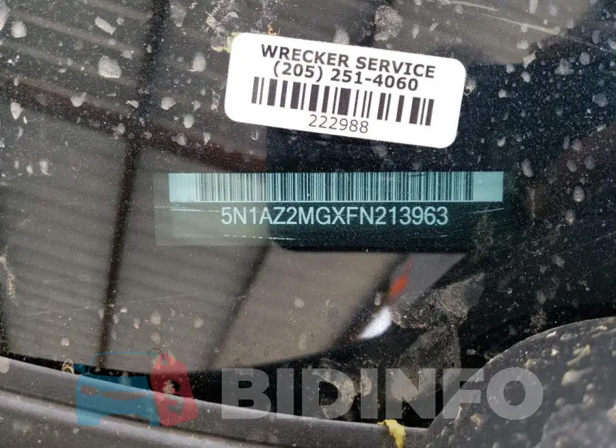 5N1AZ2MGXFN213963 Photo# 13