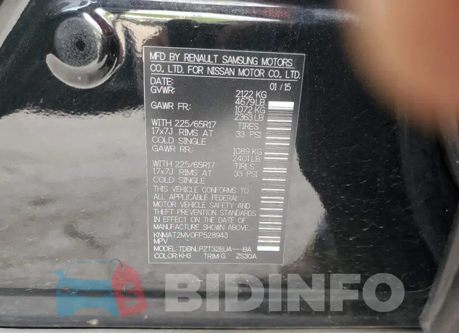 KNMAT2MV0FP528943 Photo# 13
