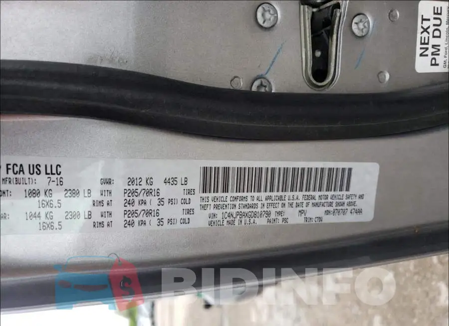 1C4NJPBAXGD810790 Photo# 10