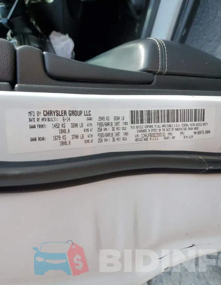 1C4RJFBG5EC555131 Photo# 14