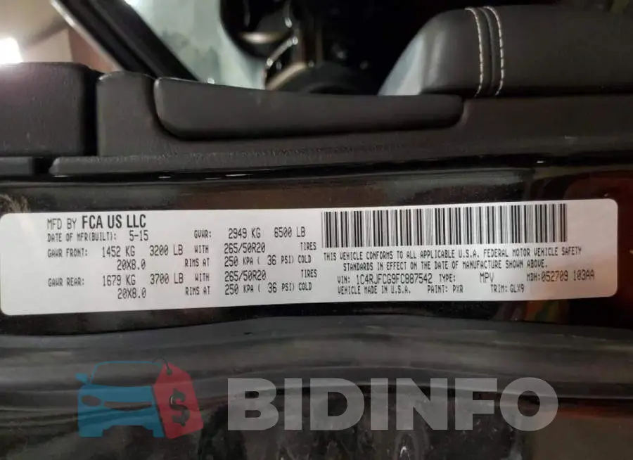 1C4RJFCG9FC887542 Photo# 13
