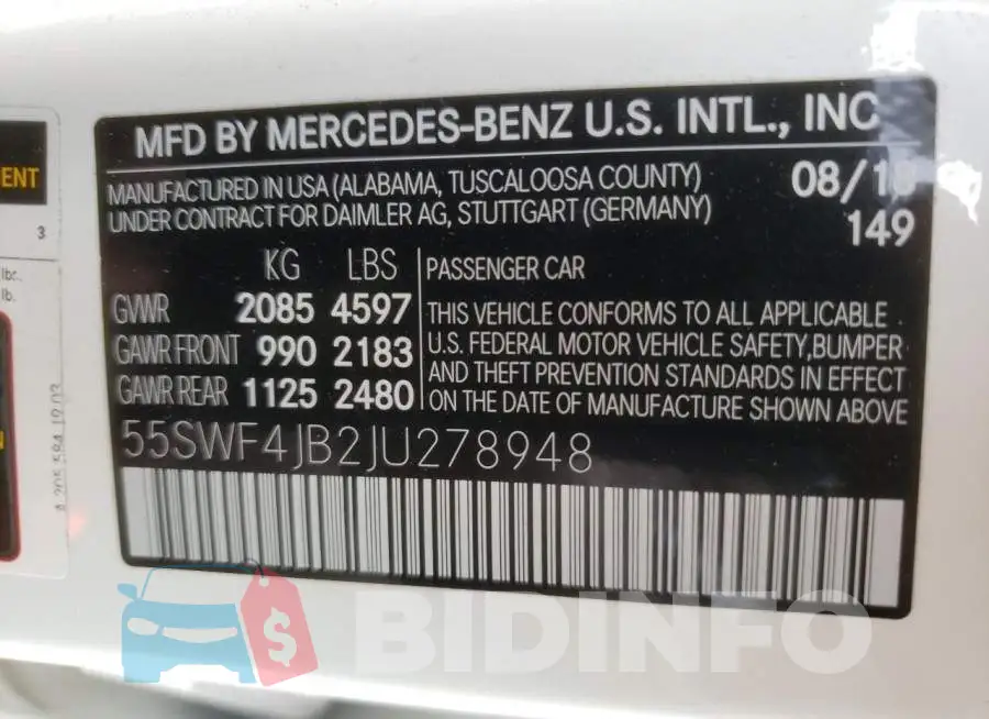 55SWF4JB2JU278948 Photo# 10