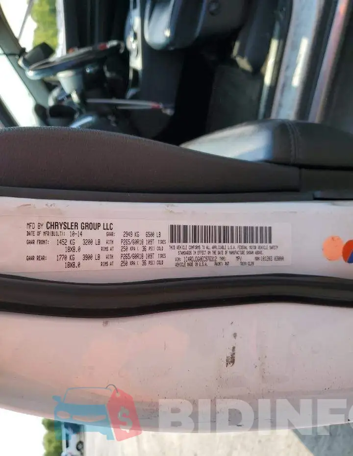 1C4RDJDG0EC976312 Photo# 13