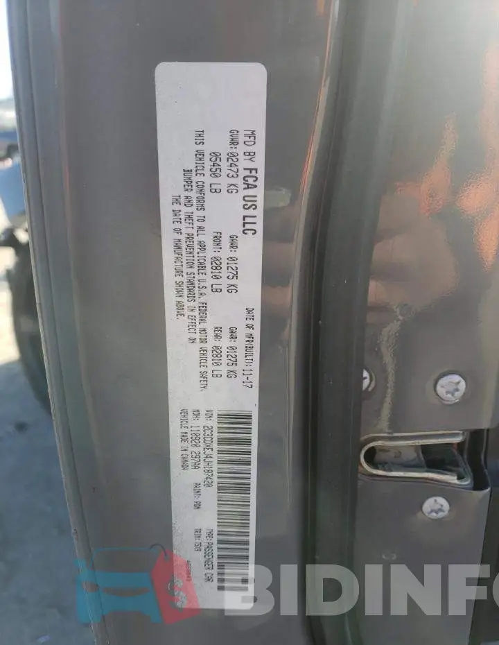2C3CDXEJ4JH187420 Photo# 12