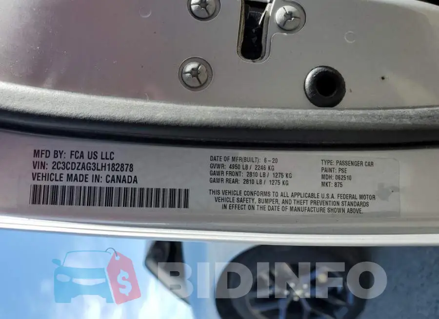 2C3CDZAG3LH182878 Photo# 13