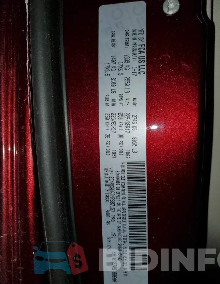 2C4RDGBG2HR687157 Photo# 13
