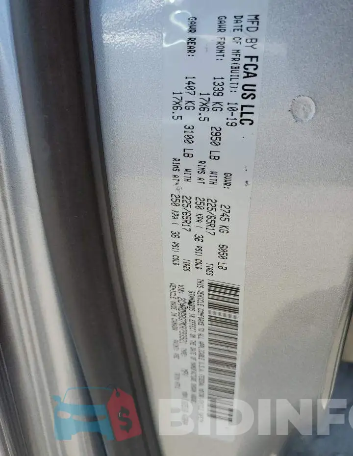 2C4RDGBG7KR793921 Photo# 13