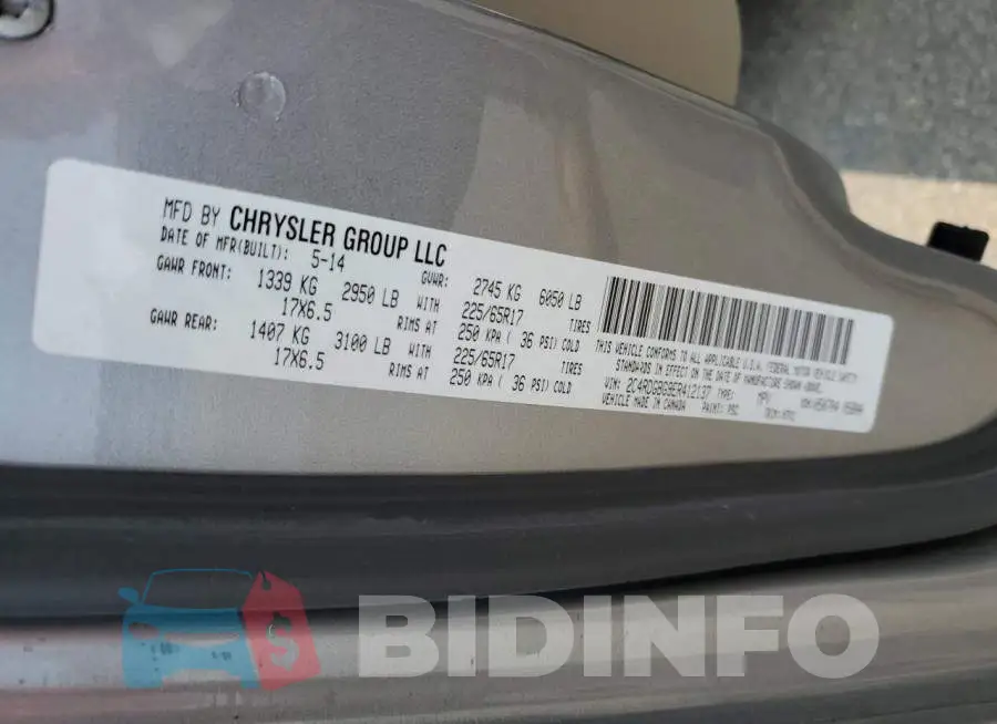 2C4RDGBG9ER412137 Photo# 12
