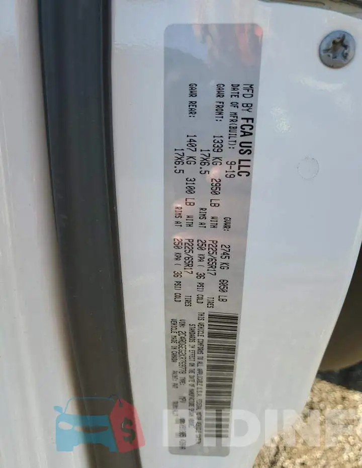 2C4RDGEG2KR769778 Photo# 14
