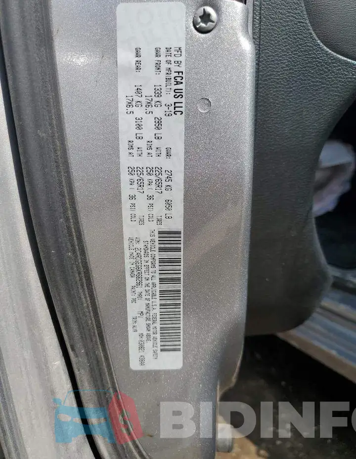 2C4RDGEG6KR662961 Photo# 13