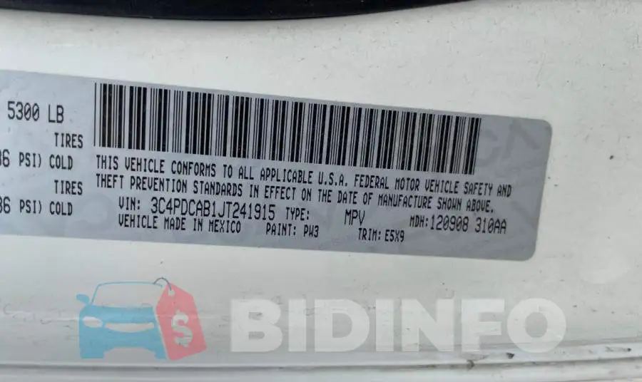 3C4PDCAB1JT241915 Photo# 10