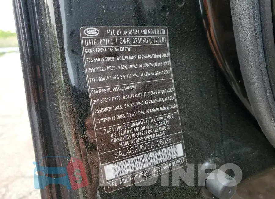 SALAG2V67EA728028 Photo# 12