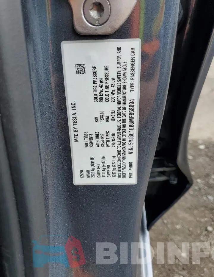 5YJ3E1EB8MF858094 Photo# 12