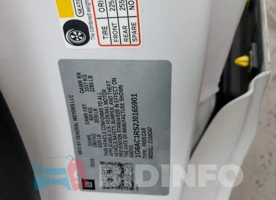 1G6AC1RS2J0165901 Photo# 12