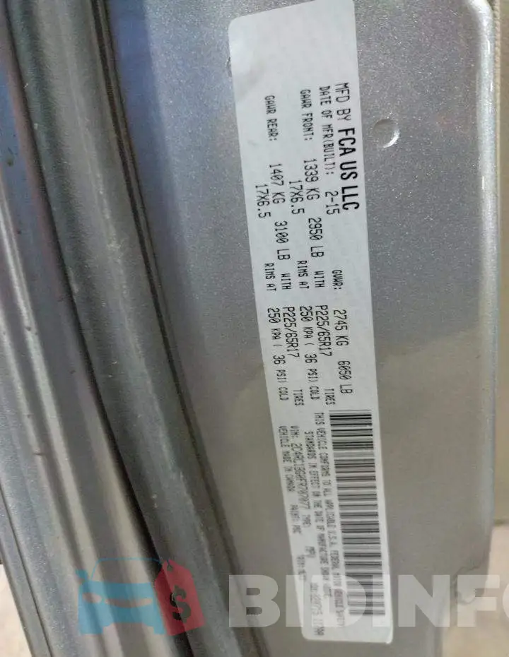 2C4RC1BG0FR707077 Photo# 13