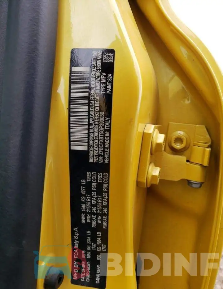 ZFBCFXBT5GP390030 Photo# 12