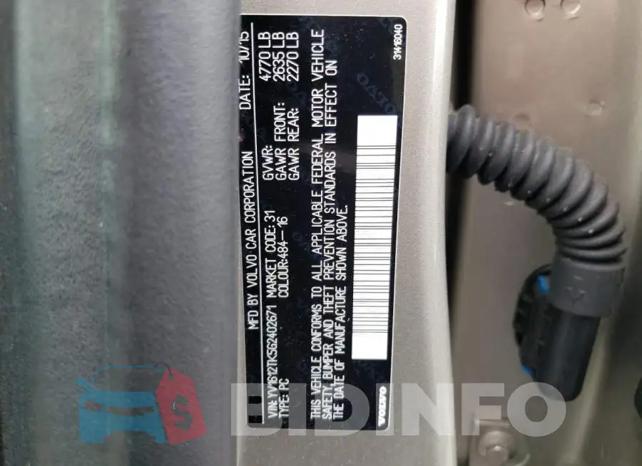YV1612TK5G2402671 Photo# 13