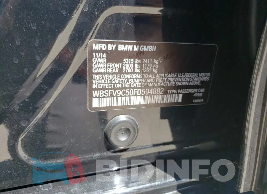WBSFV9C50FD594882 Photo# 12