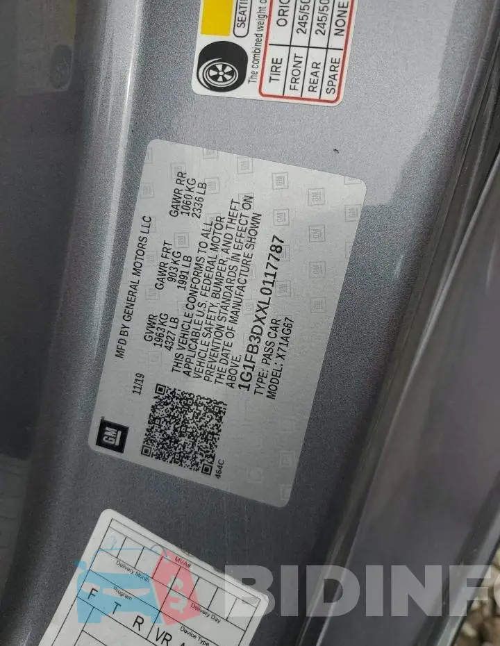 1G1FB3DXXL0117787 Photo# 12