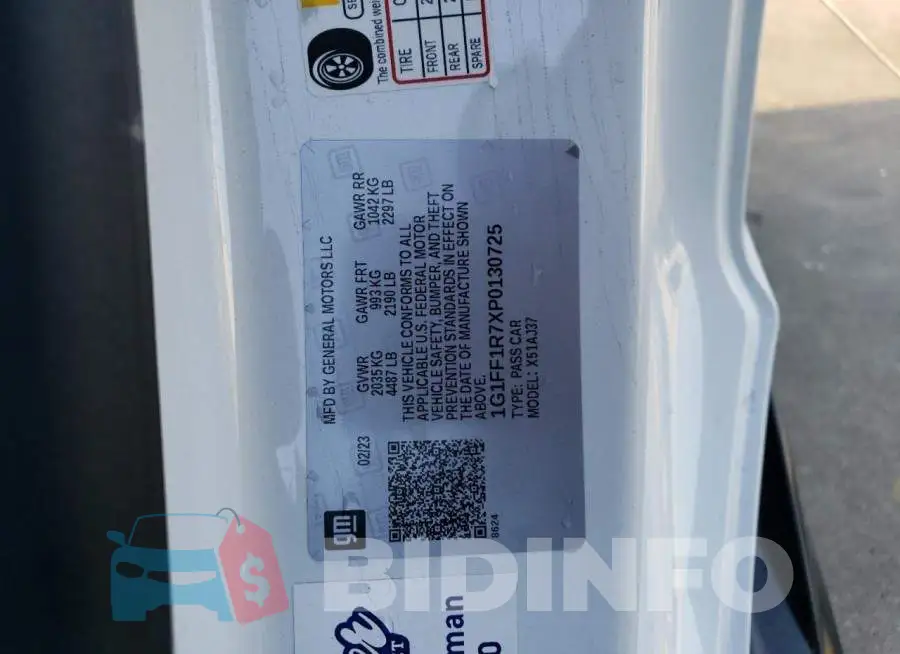 1G1FF1R7XP0130725 Photo# 12
