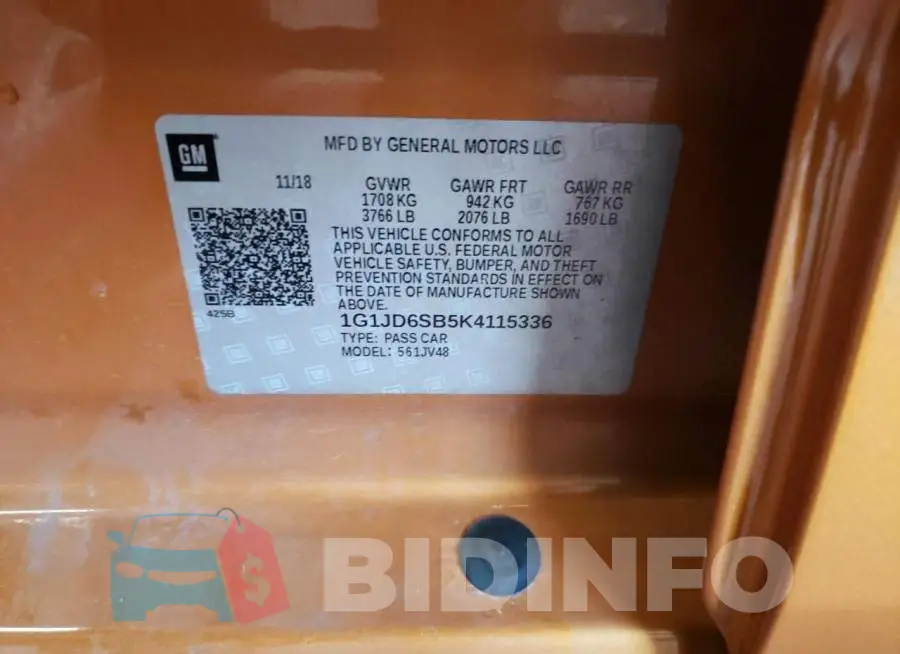 1G1JD6SB5K4115336 Photo# 13