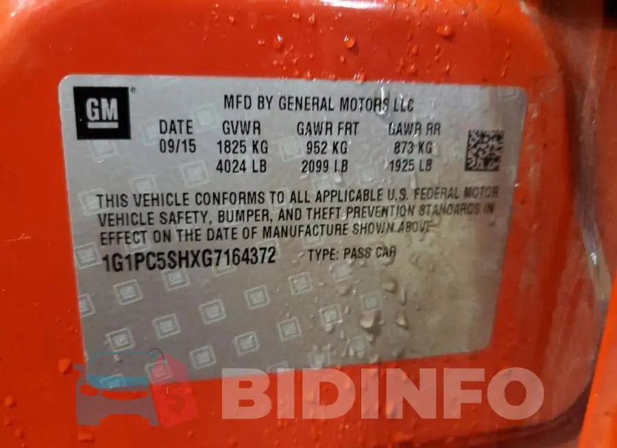 1G1PC5SHXG7164372 Photo# 12