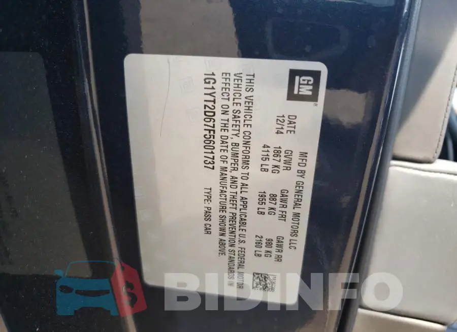 1G1YT2D67F5601737 Photo# 12
