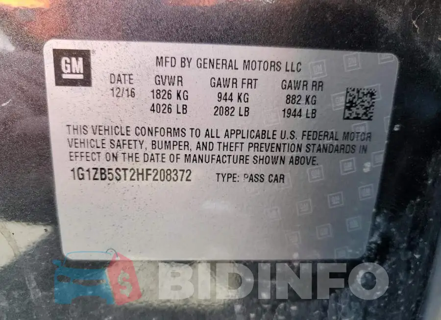 1G1ZB5ST2HF208372 Photo# 13