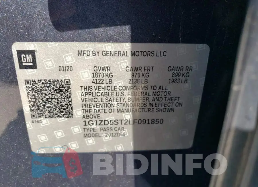 1G1ZD5ST2LF091850 Photo# 12